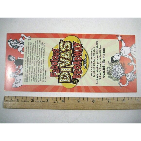 Fabulous Divas of Broadway Show Program 2008 St. Luke's Theatre Alan Palmer - Picture 7 of 7